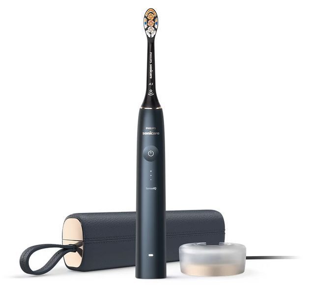 Зубна щітка Philips, Sonicare DiamondClean Prestige 9900, 62т. колив/хв, насадок-1, SenseIQ, зарядний чохол, чорний HX9992/12 фото