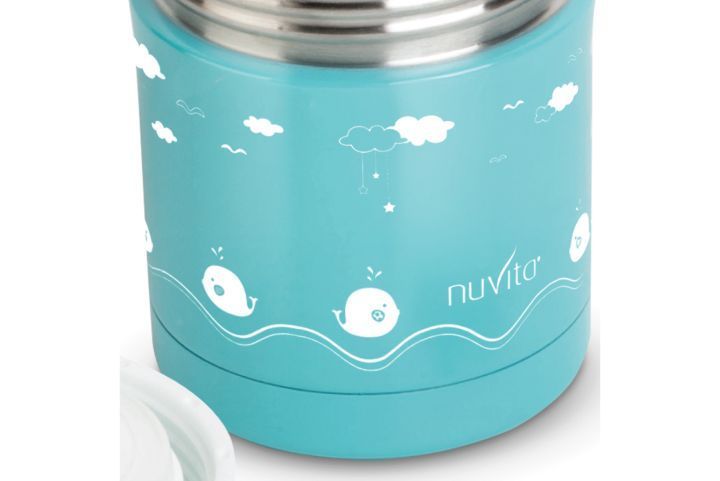 Термос металевий для їжі Nuvita (350мл, бірюзовий) NV1471NEW фото