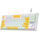 Клавіатура Aula F3032 keycaps plus 21 Yellow keys KRGD Red USB UA White (6948391204680) 6948391204680 фото 2