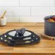 Набор стеклянных крышек Tefal Ingenio, 16см, 18см, 20см, стекло, пластик, черный L9849053 фото 6