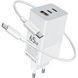 Зарядний пристрій Gelius Nimble GP-HC051 (65W) White + Cable Type-C/Type-C GP-HC051 фото 4