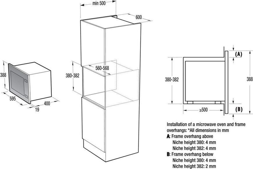 Мікрохвильова піч вбудована Gorenje BM251M2BG BM251M2BG фото
