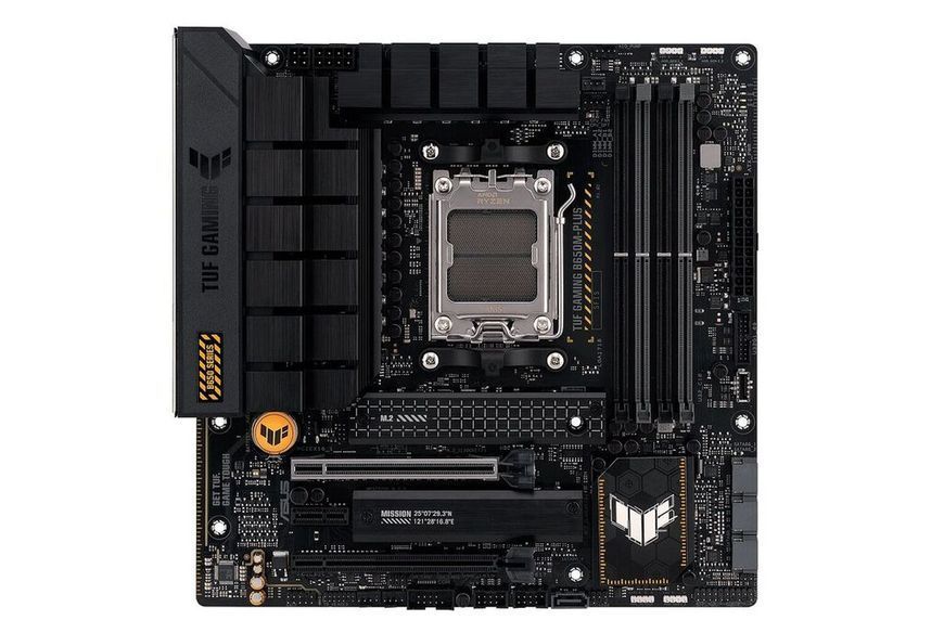 ASUS Материнcкая плата TUF GAMING B650M-PLUS sAM5 B650 4xDDR5 M.2 HDMI DP mATX 90MB1BG0-M0EAY0 фото