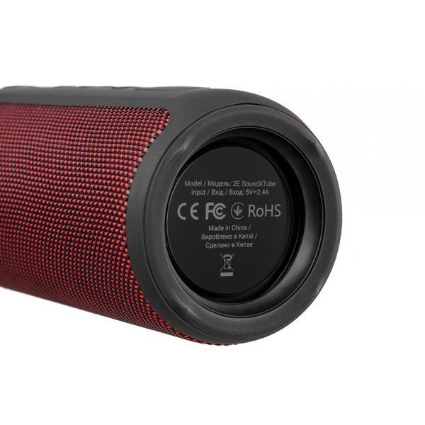 Акустична система 2E SoundXTube TWS MP3 Wireless Waterproof Red (2E-BSSXTWRD) 2E-BSSXTWRD фото