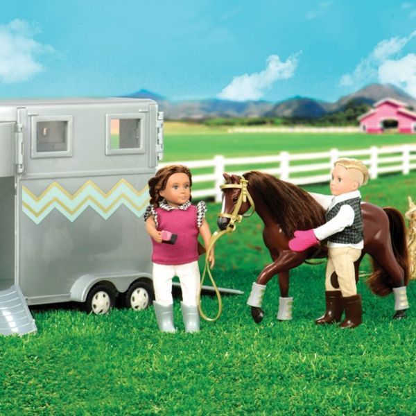 Транспорт для ляльок LORI - Трейлер для конячки LO37020Z фото