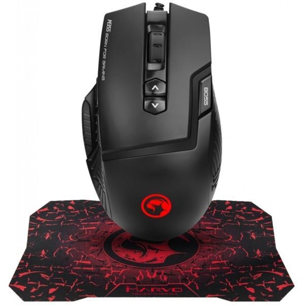 Мишка Marvo M355+G1 USB Black (M355+G1) M355+G1 фото