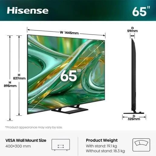 Телевізор 65" Hisense 65E8S 65E8S фото