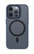 Накладка Blueo Frosted Anti-Drop Case for iPhone 15 Pro with MagSafe Dark Blue (BK5934-I15PDB) BK5934-I15PDB фото 1