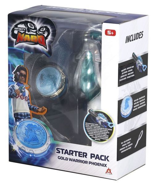 Дзиґа Infinity Nado VI Starter Pack Золотий Воїн Фенікс (Gold Warrior Phoenix) EU654113 фото