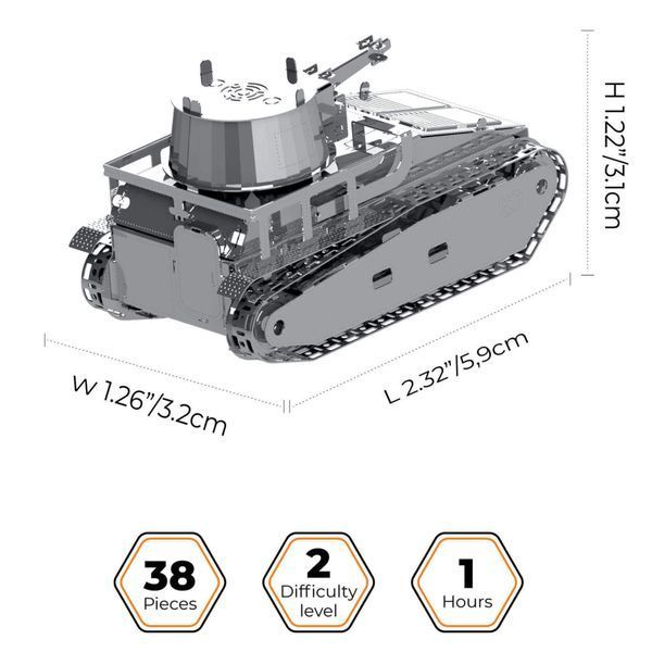Конструктор Metal Time коллекционная модель Leichttraktor Vs.Kfz.31 (MT063) MT063 фото