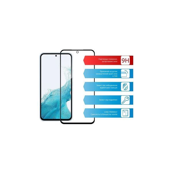 Захисне скло ACCLAB Full Glue для Samsung A56 Black (1283126613043) 1283126613043 фото