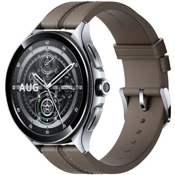 Смарт-часы Xiaomi Watch 2 Pro Bluetooth Silver Case with Brown Leather Strap (BHR7216GL) 1006733 фото
