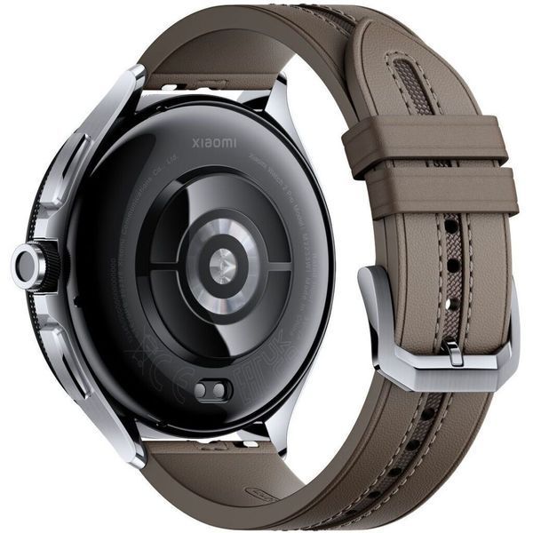 Смарт-часы Xiaomi Watch 2 Pro Bluetooth Silver Case with Brown Leather Strap (BHR7216GL) 1006733 фото