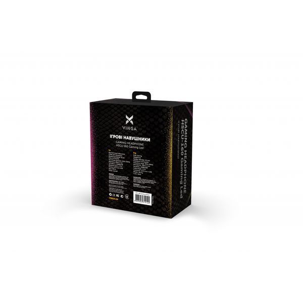 Наушники Vinga HSCU-160 Gaming LED Black (HSCU-160) HSCU-160 фото