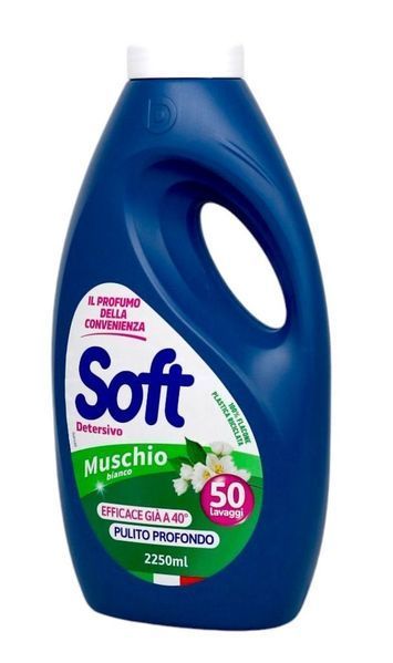 Гель для прання Soft Sensual Muschio Delicato універсальний, 2250 мл 40542 фото
