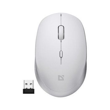 Мишка Defender Auris MB-027 Silent Wireless White (52028) 52028 фото