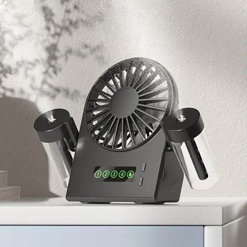 Вентилятор аккумуляторный с увлажнением Table Spray Fan F8 (Black) F8 (Black) фото
