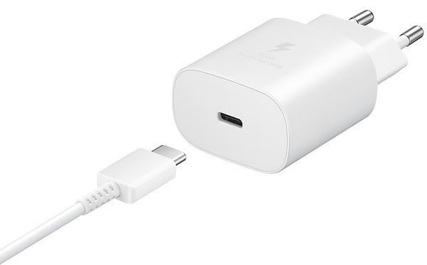 Зарядное устройство для Samsung (25W) USB-C Power Adapter + Cable White (EP-TA800XBEGWW) EP-TA800XWE фото