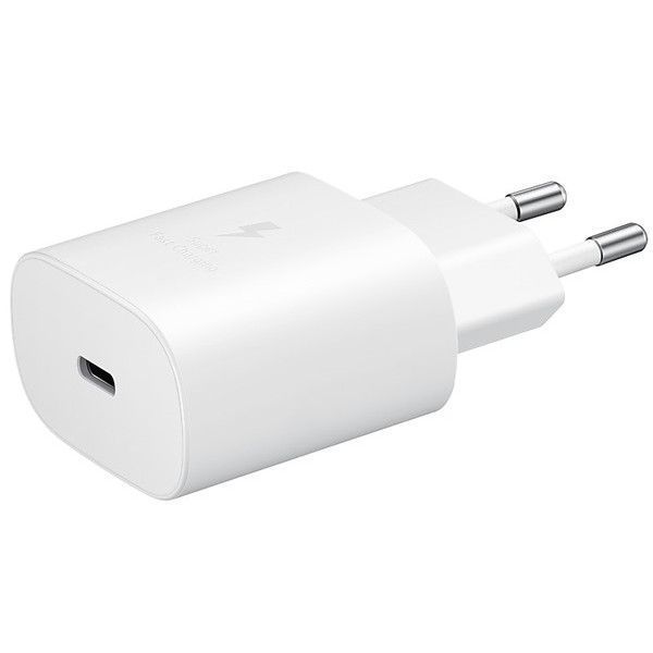 Зарядное устройство для Samsung (25W) USB-C Power Adapter + Cable White (EP-TA800XBEGWW) EP-TA800XWE фото