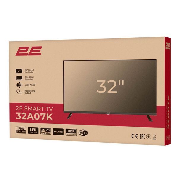 Телевізор 32" 2E 2E-32A07KW 2E-32A07KW фото