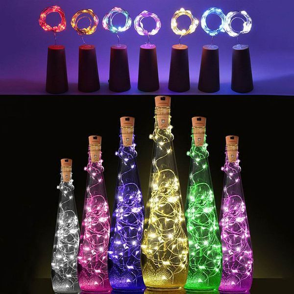 Світлодіодна гірлянда СolorWay пробка для пляшки на батарейках LED 20/2М (5шт/уп) (CW-GC-20L2BMC) CW-GC-20L2BMC фото