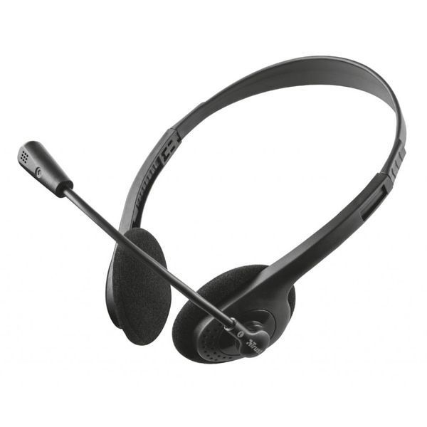 Наушники Trust Primo Chat 3.5mm BLACK (21665) 21665 фото