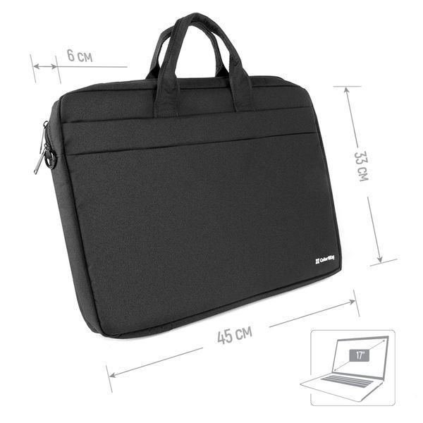 Сумка для ноутбука ColorWay 17" Modern Black (CW-LBM173-BK) CW-LBM173-BK фото