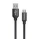Кабель ColorWay USB - MicroUSB 2.4А 2м чорний (CW-CBUM009-BK) CW-CBUM009-BK фото 2