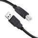 Кабель для принтера ColorWay USB 2.0 AM to BM Print Cable 3 м чорний (CW-CBUB073-BK) CW-CBUB073-BK фото 3