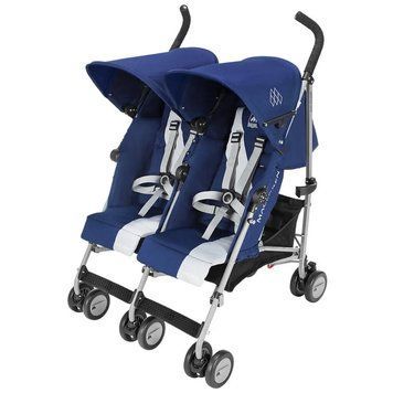 Коляска Maclaren Twin Triumph для двійні Blue/Silver (WM1Y120042) WM1Y120042 фото