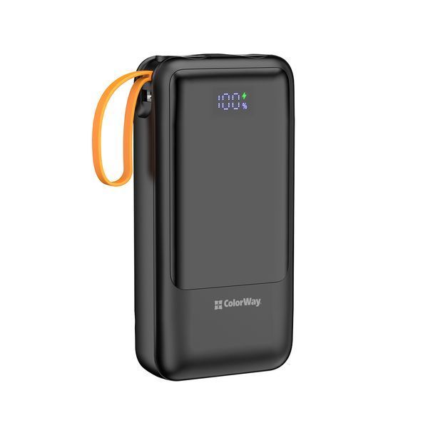 Універсальна батарея ColorWay 20000mAh PowerHub (22.5W) Black (CW-PB200LP07BK) CW-PB200LP07BK фото