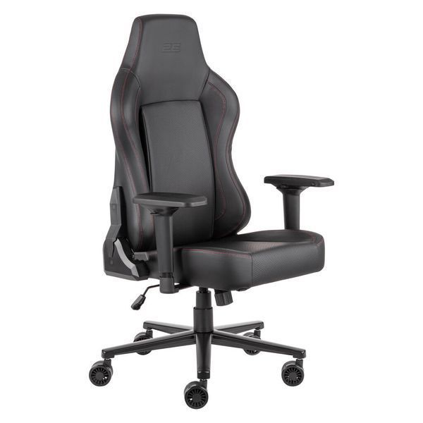 Крісло 2E GAMING BASAN II, ПУ шкіра, 4D-Armrests, чорно-червоний 2E-GC-BAS-BKRD фото