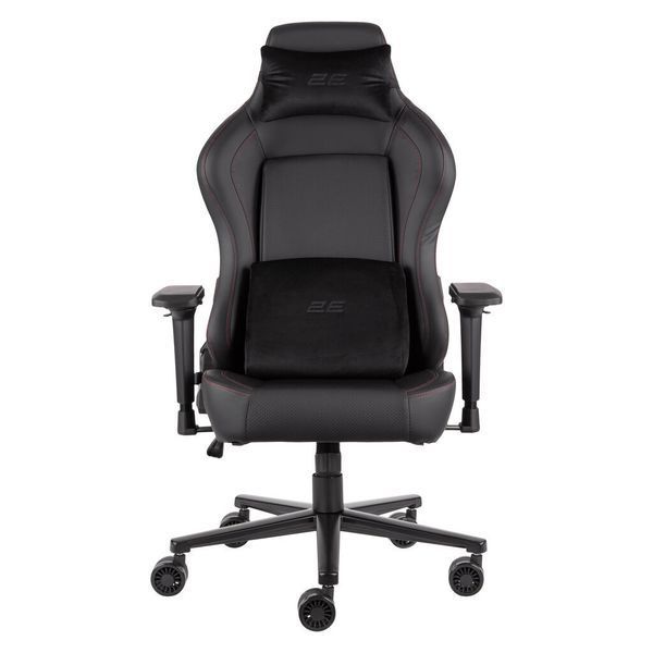 Крісло 2E GAMING BASAN II, ПУ шкіра, 4D-Armrests, чорно-червоний 2E-GC-BAS-BKRD фото