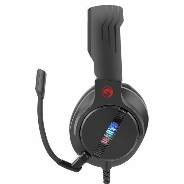 Навушники Marvo RGB-LED Black (HG9065) HG9065 фото