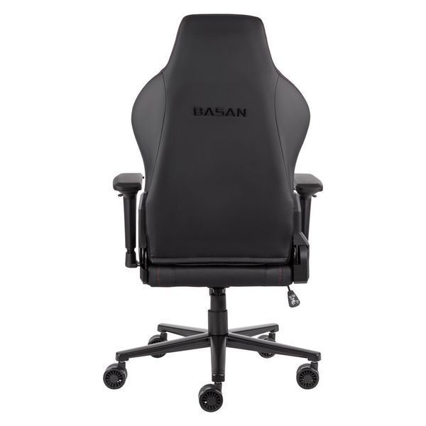 Крісло 2E GAMING BASAN II, ПУ шкіра, 4D-Armrests, чорно-червоний 2E-GC-BAS-BKRD фото