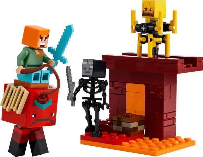 LEGO Конструктор Minecraft Битва с лавой в Незере 21266 фото