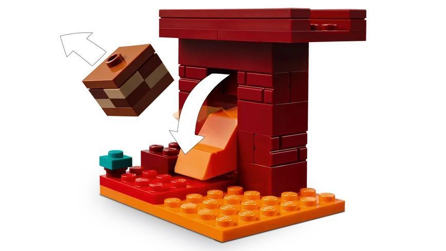 LEGO Конструктор Minecraft Битва с лавой в Незере 21266 фото