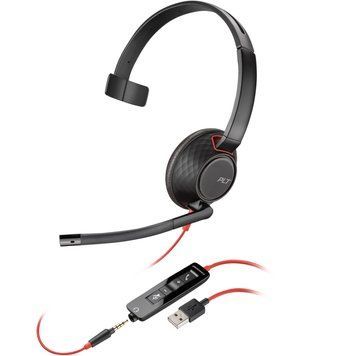 Навушники Poly BlackWire 5210 USB-A HS Mono Black (80R98AA) 80R98AA фото