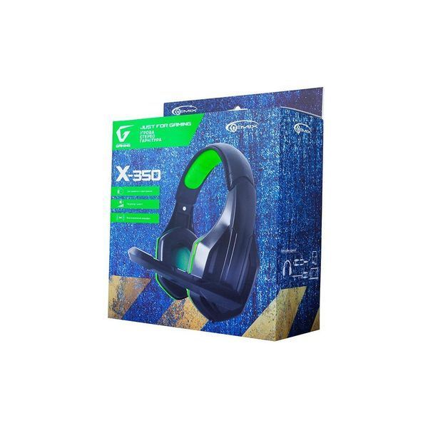 Навушники Gemix X-350 black-green X-350 black-green фото