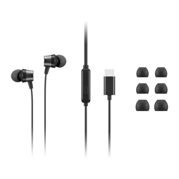 Навушники Lenovo USB-C Wired In-Ear Headphone Black (4XD1J77351) 4XD1J77351 фото