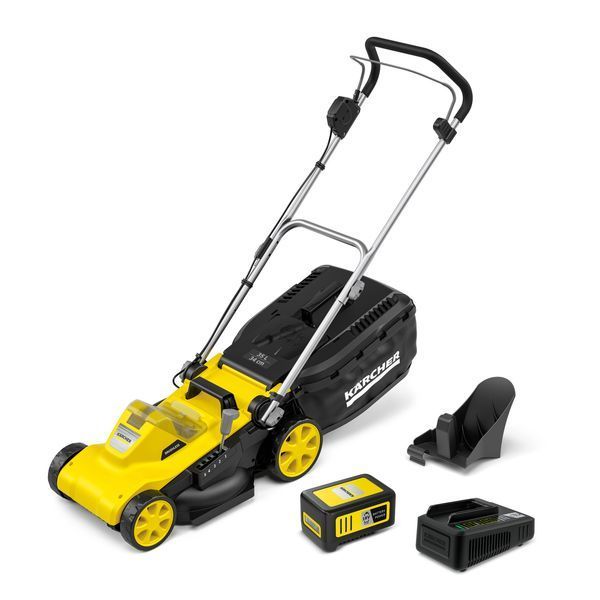 Газонокосарка акумуляторна Karcher LMO 34-18 Dual 18В 34см 25-60мм 1.445-411.0 фото