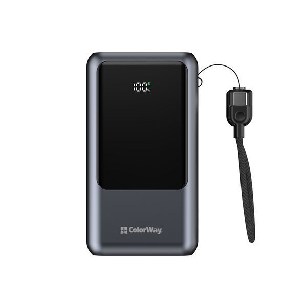 Універсальна батарея ColorWay 20000mAh Urban (22.5W) Gray (CW-PB200LP03GR) CW-PB200LP03GR фото