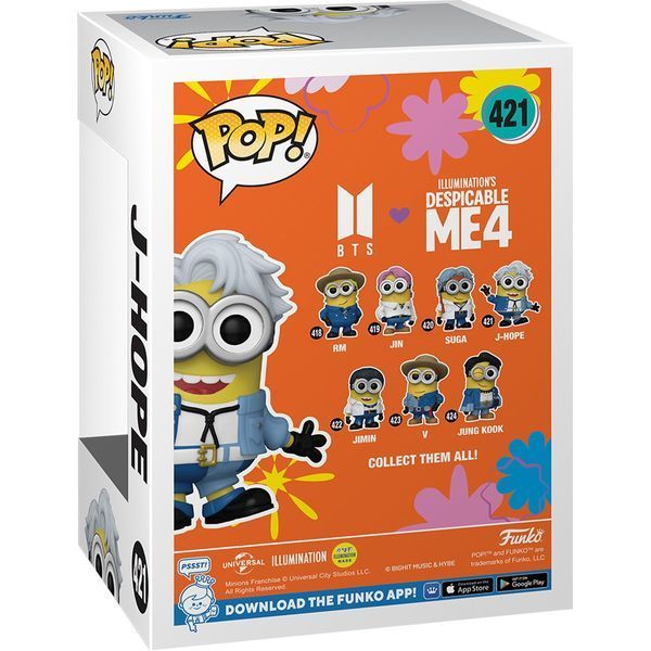 Фігурка Funko POP Rocks: Minions X BTS - J-Hope 889698859639 фото