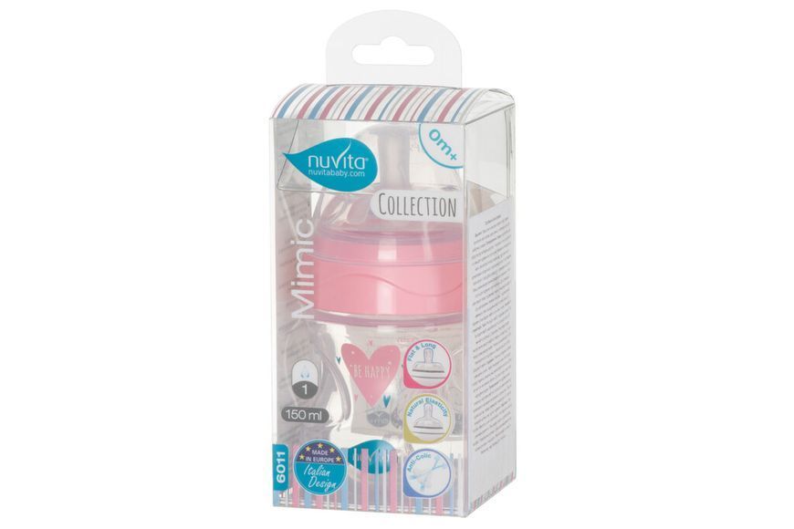 Детская бутылочка Nuvita Mimic Collection (150 мл) NV6011ROSA NV6011ROSA фото