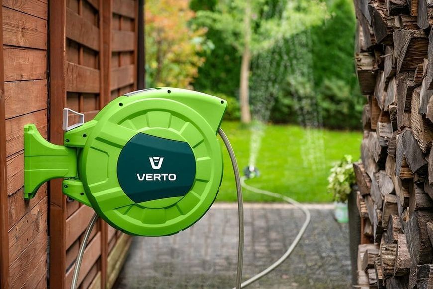 Verto Катушка со шлангом автоматическая 20м+2м шланга 1/2" 15G891 фото