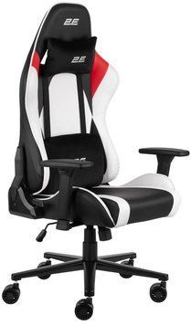 Крісло 2E GAMING BUSHIDO II, ПУ шкіра, 3D-Armrests, чорно-білий 2E-GC-BUS-WT фото