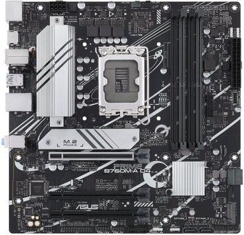 Материнcька плата ASUS PRIME B760M-A D4-CSM s1700 B760 4xDDR4 M.2 HDMI DP mATX CSM 90MB1D00-M1EAYC фото