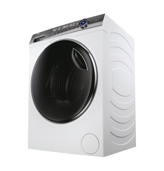 Haier Стиральная машина фронтальная, 12кг, 1400, A+++, 60см, дисплей, пар, инвертор, люк черный, прямой привод, белый HW120-B14979EUG фото