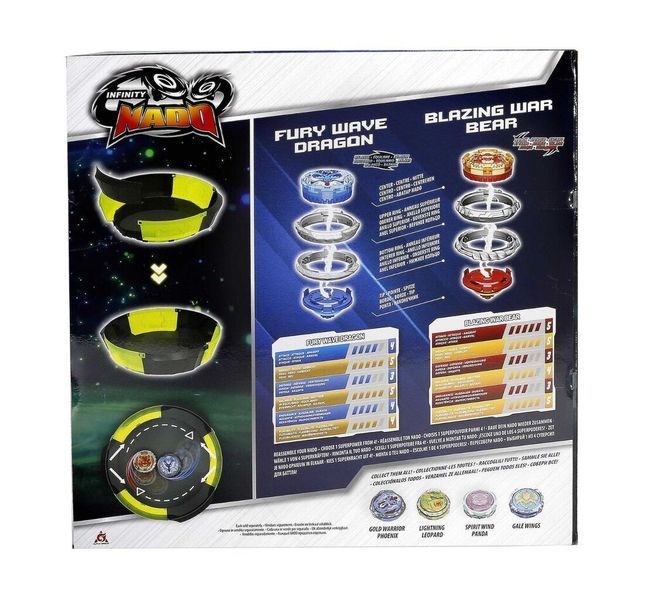 Infinity Nado Набор VI Proskill Battle Set Яростный Дракон и Пылающий Боевой Медведь (Fury Wave Dragon vs Blazing War Bear) EU654281 фото