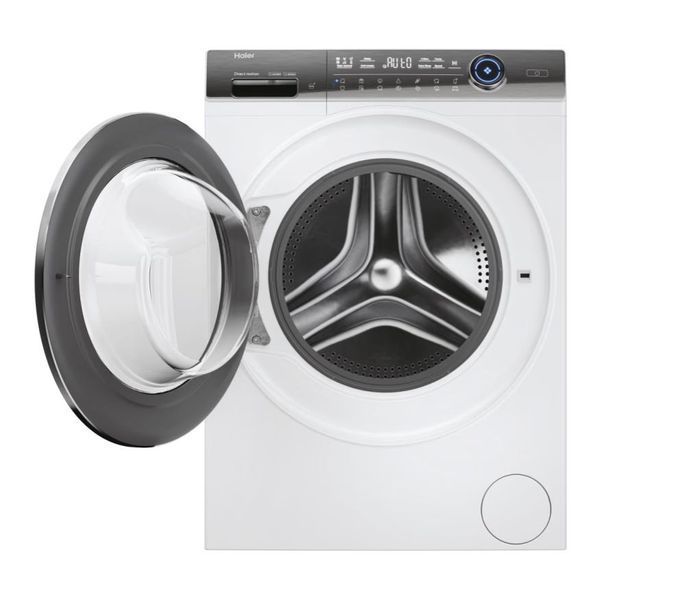 Haier Стиральная машина фронтальная, 12кг, 1400, A+++, 60см, дисплей, пар, инвертор, люк черный, прямой привод, белый HW120-B14979EUG фото